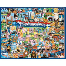 White Mountain WM290 United States of America Jigsaw Puzzle, 1 EA