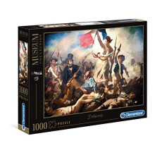 Clementoni - 39549 - Museum Collection Puzzle Louvre - Delacroix, Liberty Leading the People - 1000 pieces - Made in Italy - jigsaw puzzles for adult