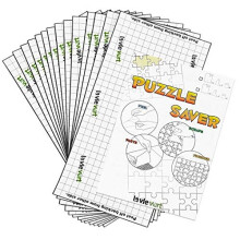 LAVIEVERT Puzzle Saver Peel & Stick Adhesive Paper Jigsaw Puzzle Glue Best Way to Preserve Your Finished Puzzle - 14 Sheets
