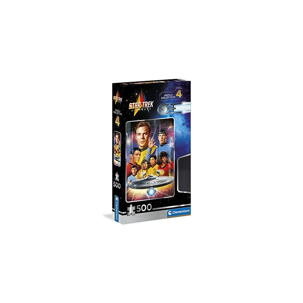 Clementoni 35143 Star Trek 500 Pieces, Jigsaw Puzzle for Adults-Made in Italy, Multi-Coloured