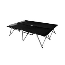 Outwell 470047 Foldaway Double Bed, 132cm x 192cm x 45cm, Black/Silver