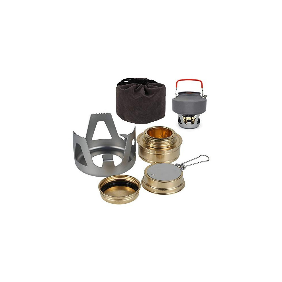 78Henstridge Mini Spirit Burner Windshield Alcohol Camping Stove Alloy Brass Lightweight Adjustable Temperature Alcohol Stove for Backpacking Hiking-image-OPC-PBTFPHG-NEW
