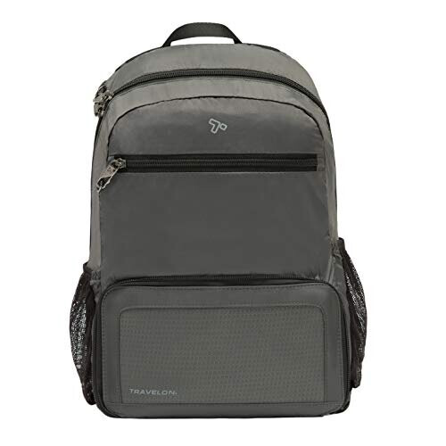 Travelon Travelon Anti-Theft Packable Backpack, Charcoal, One Size