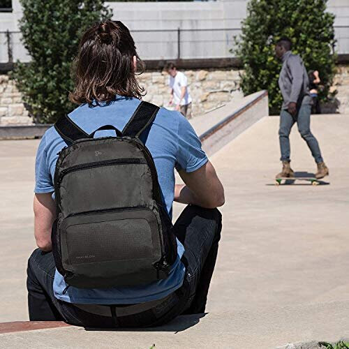 Travelon Travelon Anti-Theft Packable Backpack, Charcoal, One Size 1