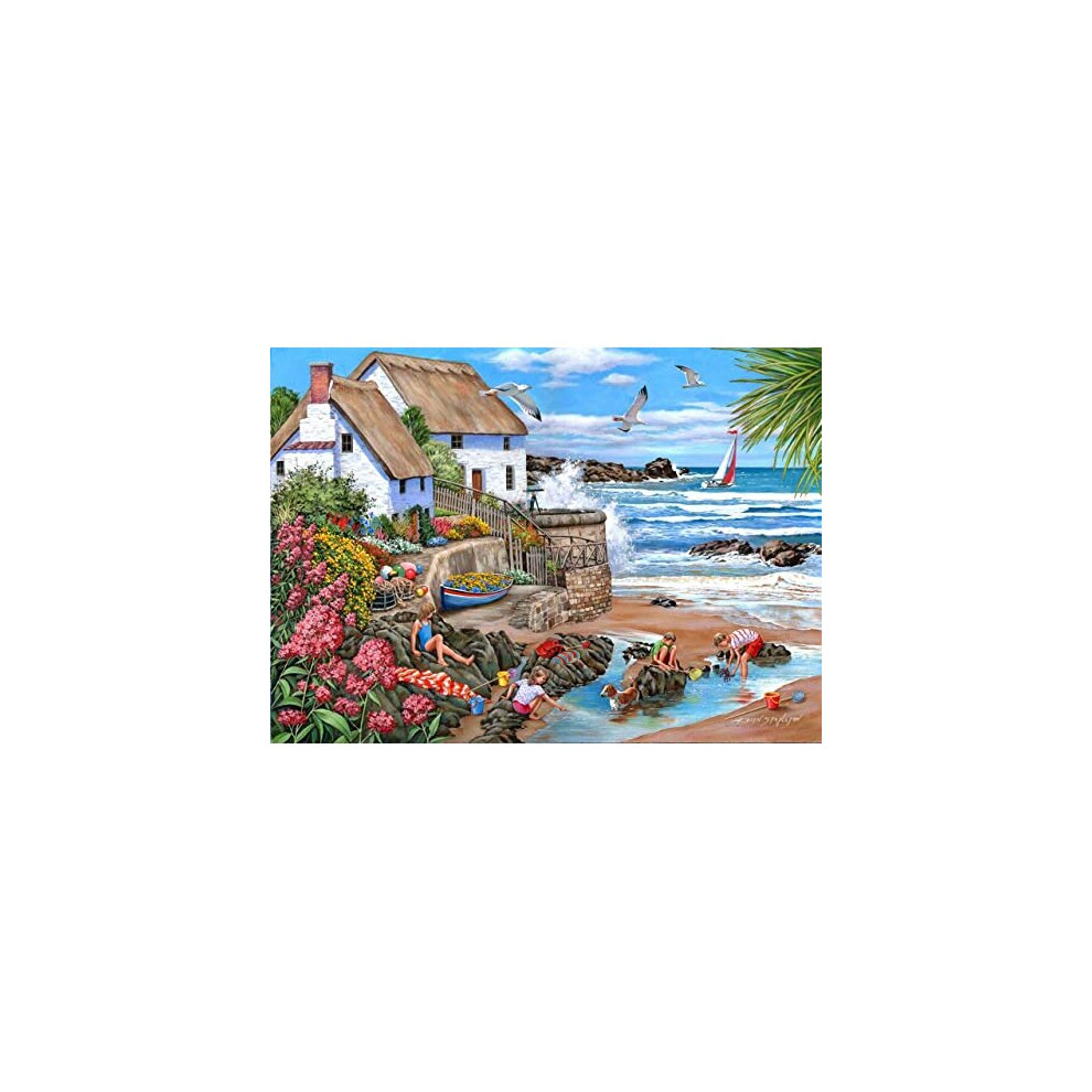 The House Of Puzzles 1000 Piece Jigsaw Puzzle - Seaspray Cottages - ''New July 2022''