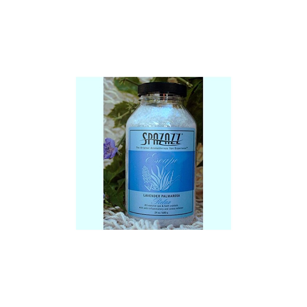 Spazzaz Lavender Spazazz Escape 22Oz Palmarosa Spa, Hot Tub And Bath Crystals
