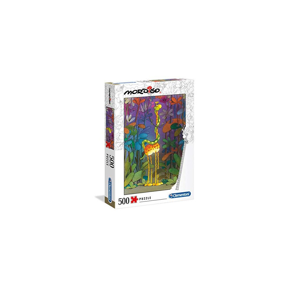 Clementoni - 35079 - Mordillo Puzzle - The Lover - 500 Pieces - Made In Italy - Jigsaw Puzzles For Adult