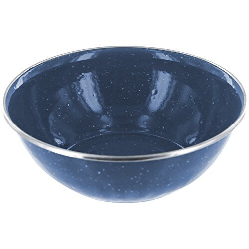 Highlander Highlander Deluxe Enamel Bowl Camping - Navy
