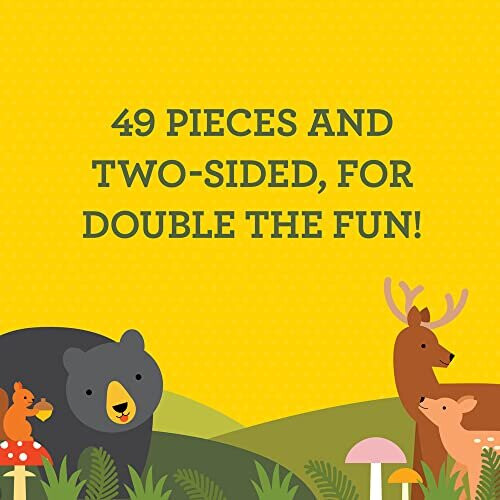 Puzzlet - Metsäpuzzlet 2 in 1 - 49 palaa - Lapsille - Ei 3D 1