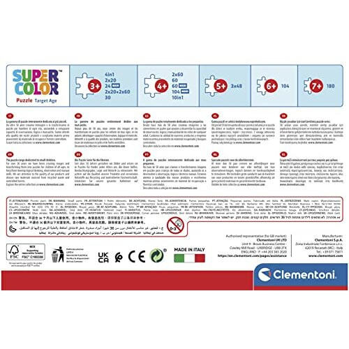 Clementoni 2x60 brikkers puslespil. Gabis kattehus. Clementoni 2