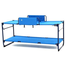 Hi-Gear Duo Portable Steel Frame Bunk Bed with Carry Bag, Travel, Home, Indoors, Outdoors,Festival Essentials, Camping Equipment, Camping Accessories,