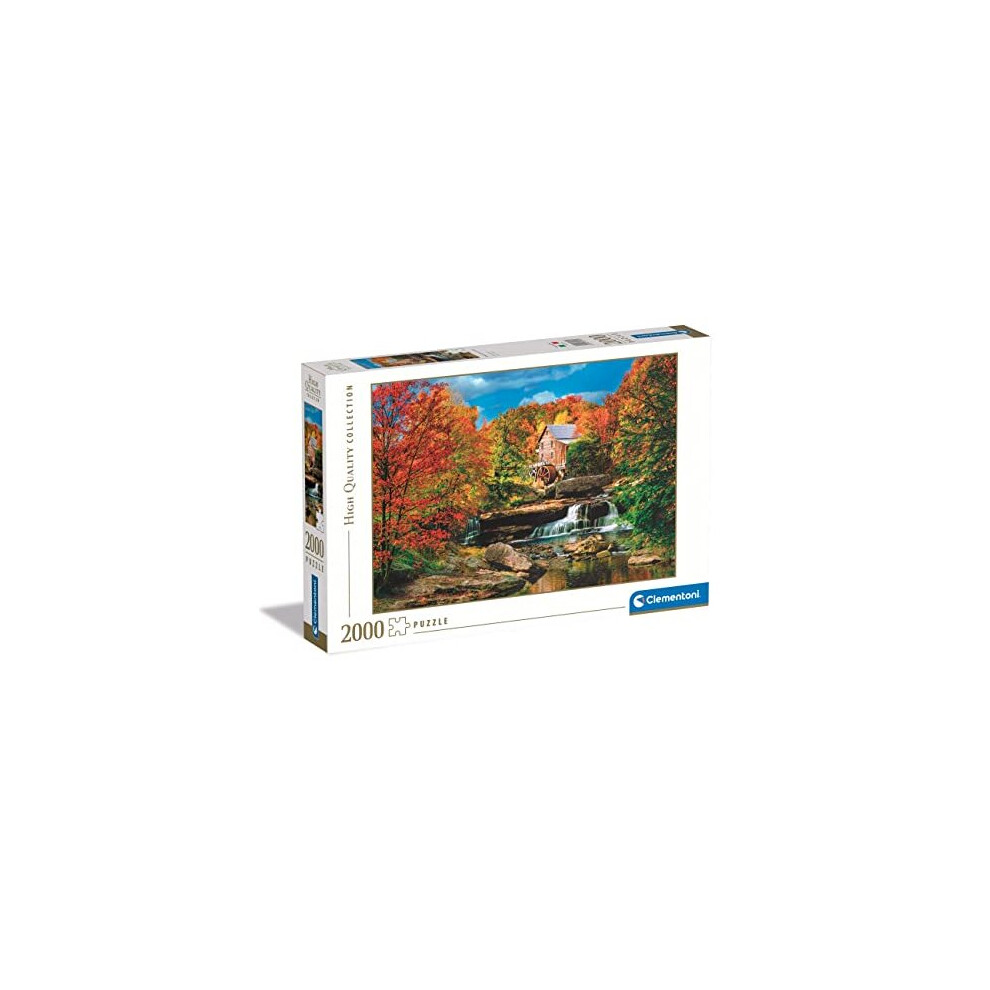 Clementoni 32574 Collection Glade Creek Grist Mill 2000 Pieces, Jigsaw Puzzle For Adults-Made In Italy, Multi-Coloured