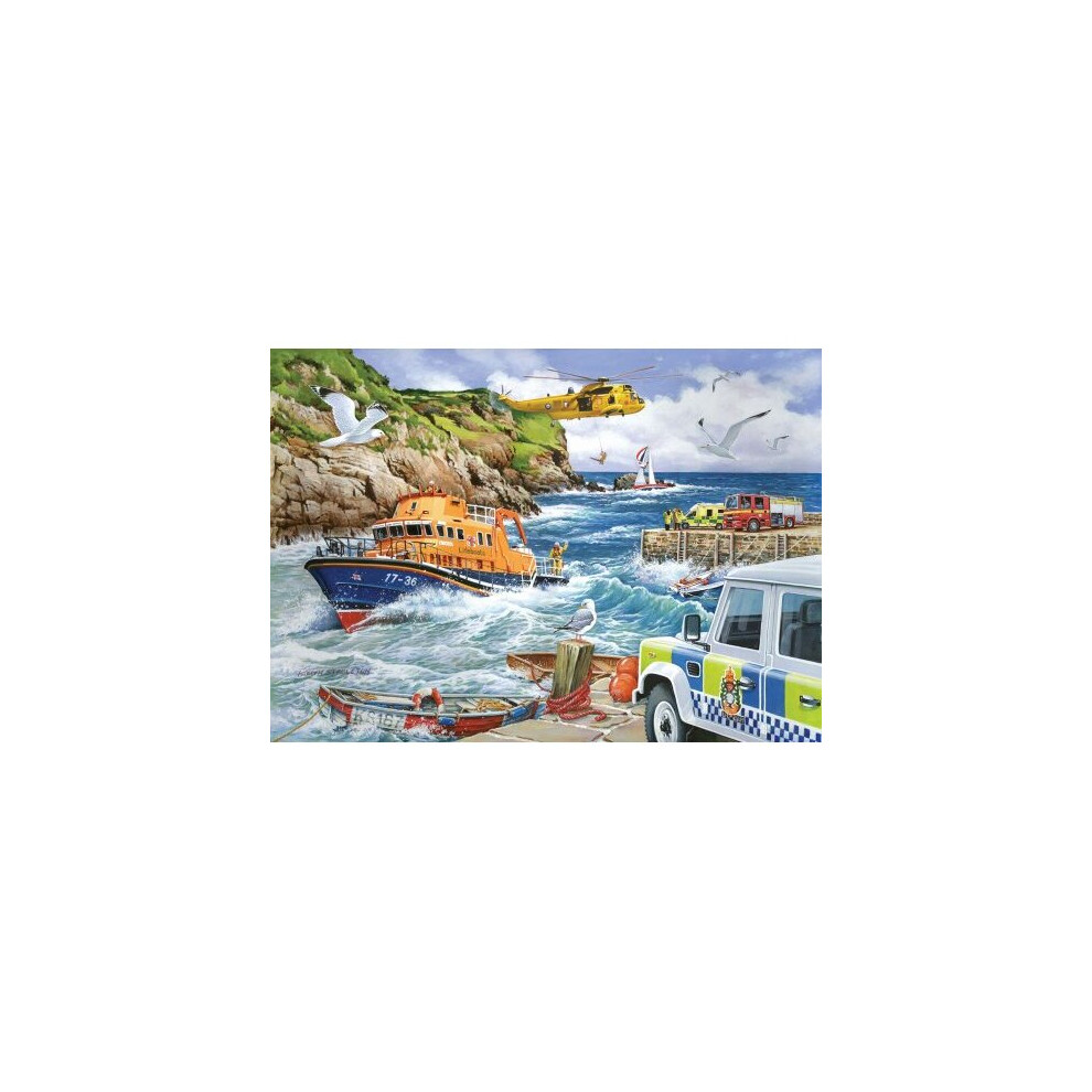 House of Puzzles 1000 Piece Jigsaw Puzzle - Rescue - In support of the RNLI