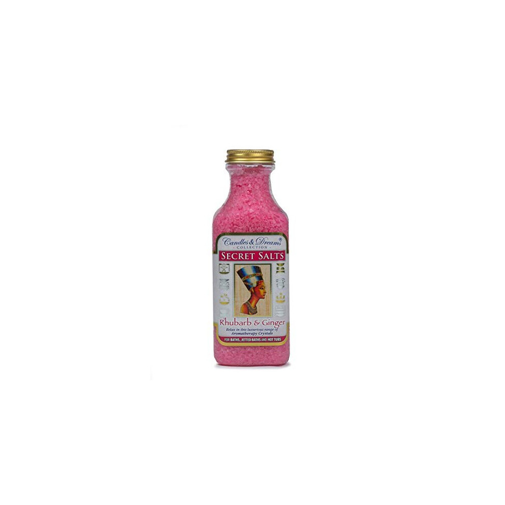 Candles And Dreams Hot Tub Spa/Bath Aromatherapy Scents Crystals (Rhubarb & Ginger) Vegan (500G)