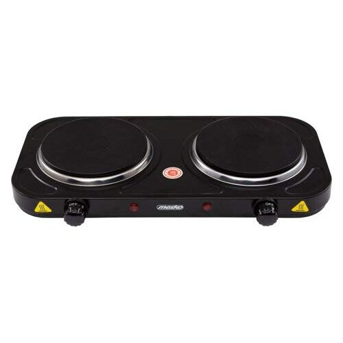 Cuisinière électrique à deux brûleurs - MESKO - MS 6509 - Puissance 2000W - Compacte et portable 2