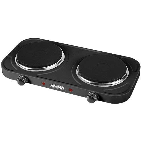 Cuisinière électrique à deux brûleurs - MESKO - MS 6509 - Puissance 2000W - Compacte et portable