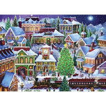 Puzzle 1000 Κομματιών Χριστουγεννιάτικης Χώρας Vermont