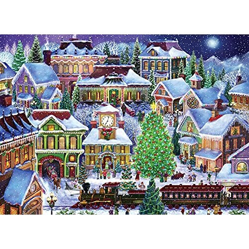 Puzzle 1000 Κομματιών Χριστουγεννιάτικης Χώρας Vermont