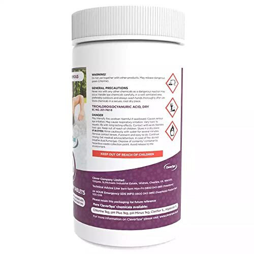 CleverSpa MultiFunction Hot Tub Chlorine Tablets Pool and Spa