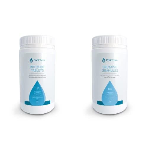 PoolChem Bromine Granules 1kg, Bromine Tablets 1kg Bromine for hot