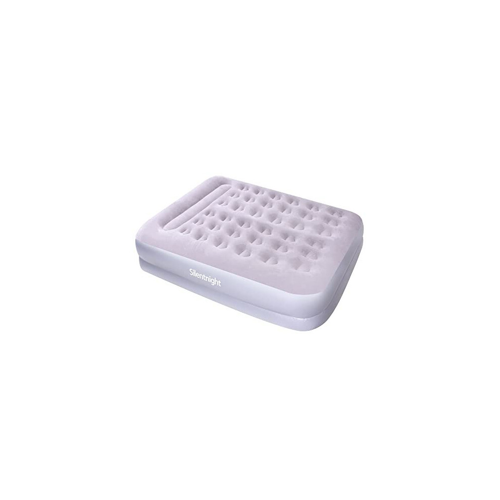 Silentnight King Size Airbed Grey with Built In Electric Pump ? Inflatable Blow Up Camping Air Mattress Ideal for Tents, Caravans and Guest Rooms ?