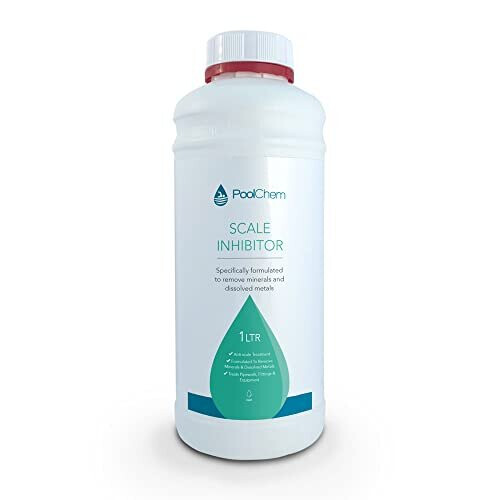 PoolChem 1ltr Spa Scale Inhibitor Hot Tub Effective Anti Scale Remover, Spa DeScaler, Limescale