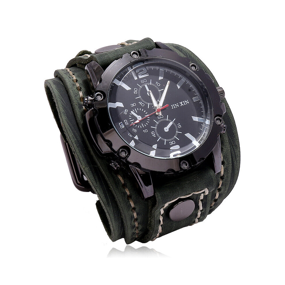 Top Men's Quartz Watches Retro Waterproof Clock Leather Strap Wristwatches for Men Relogio Masculino-image-OPC-PBTG99F-NEW