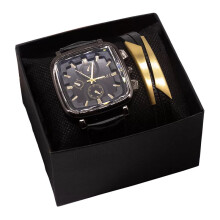 Men Watch Bracelet Set Watch Leather Mens Analog Watch Sport Wrist Watches Leather Bracelet For Mens