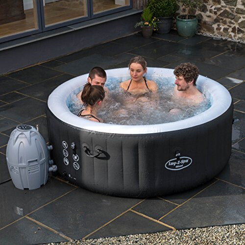 Lay-Z-Spa 54123-BNNX16AB02 Miami Hot Tub, Airjet Inflatable Spa,