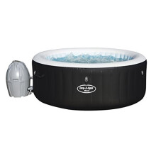 Lay-Z-Spa 54123-BNNX16AB02 Miami Hot Tub, Airjet Inflatable Spa, 2-4 Person - Black