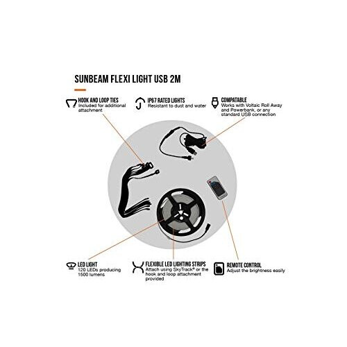 Vango Vango Sunbeam Flexi Light 2M USB 2