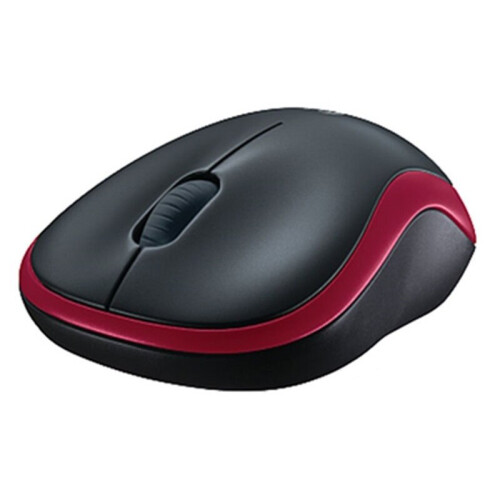 Logitech Mouse LOGITECH M186 Red Bluetooth USB 1000 3 Classic Windows 1