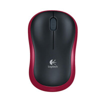 Mouse LOGITECH M185 Red Wireless USB 1000 3 Classic Windows