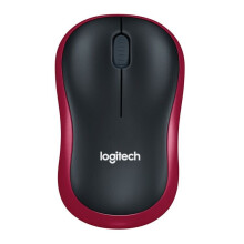 Mouse LOGITECH M186 Red Bluetooth USB 1000 3 Classic Windows