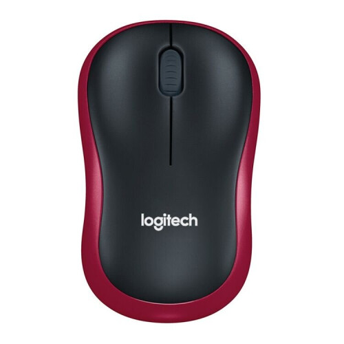 Logitech Mouse LOGITECH M186 Red Bluetooth USB 1000 3 Classic Windows
