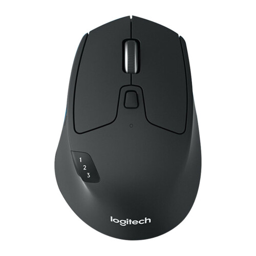Logitech Mouse LOGITECH M720 Black Bluetooth USB 1000 7 Classic Windows
