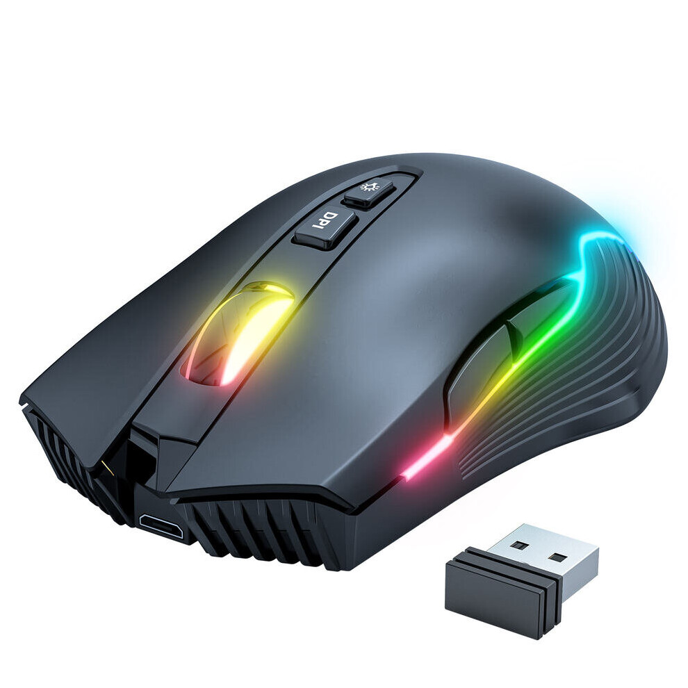 Mouse Onikuma Cw905 Wireless Rgb Bluetooth Usb 3600 7 Classic Linux Black 717016632506