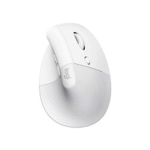 Mouse LOGITECH Lift White Bluetooth USB 4000 4 Vertical Mac OS