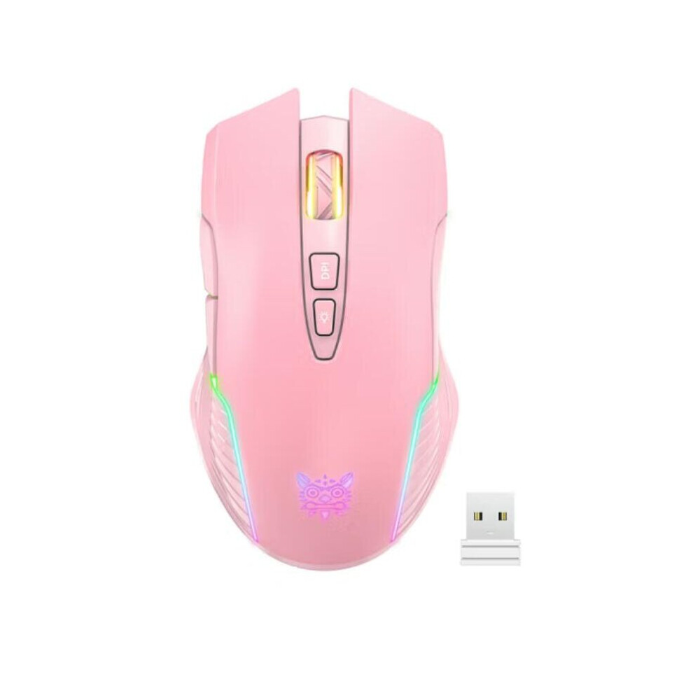 Mouse Onikuma Cw905 Wireless Rgb Bluetooth Usb 3600 7 Classic Linux Pink 717016632476