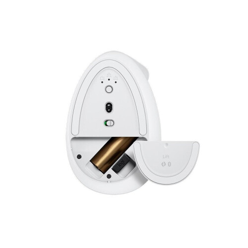Logitech Mouse LOGITECH Lift White Bluetooth USB 4000 4 Vertical Mac OS 1