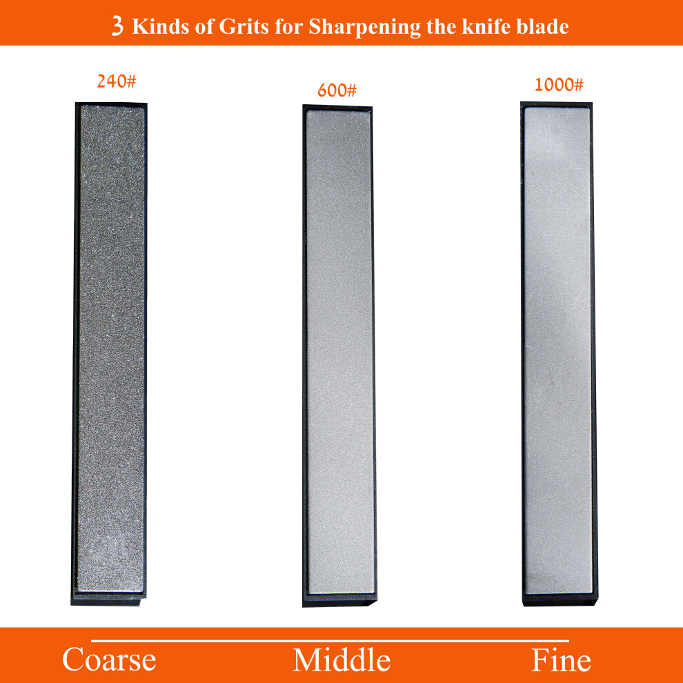(A-240 600 1000) Valued Pack Knife Sharpener Diamond Sharpening Stone Bar Set For Apex / Ruixin Pro / Tsprof/ Hapstone/ Sy Tools 4853843745609
