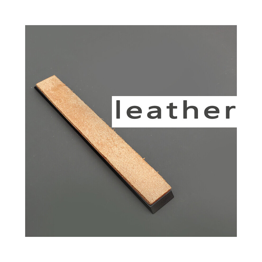 (A-Leather) Diamond Sharpening Stone Natural Whet Stone Fixed Knife Sharpener Dedicated Whetstone Knife Grinder Kitchen Toolsfast Honing 4853843722549