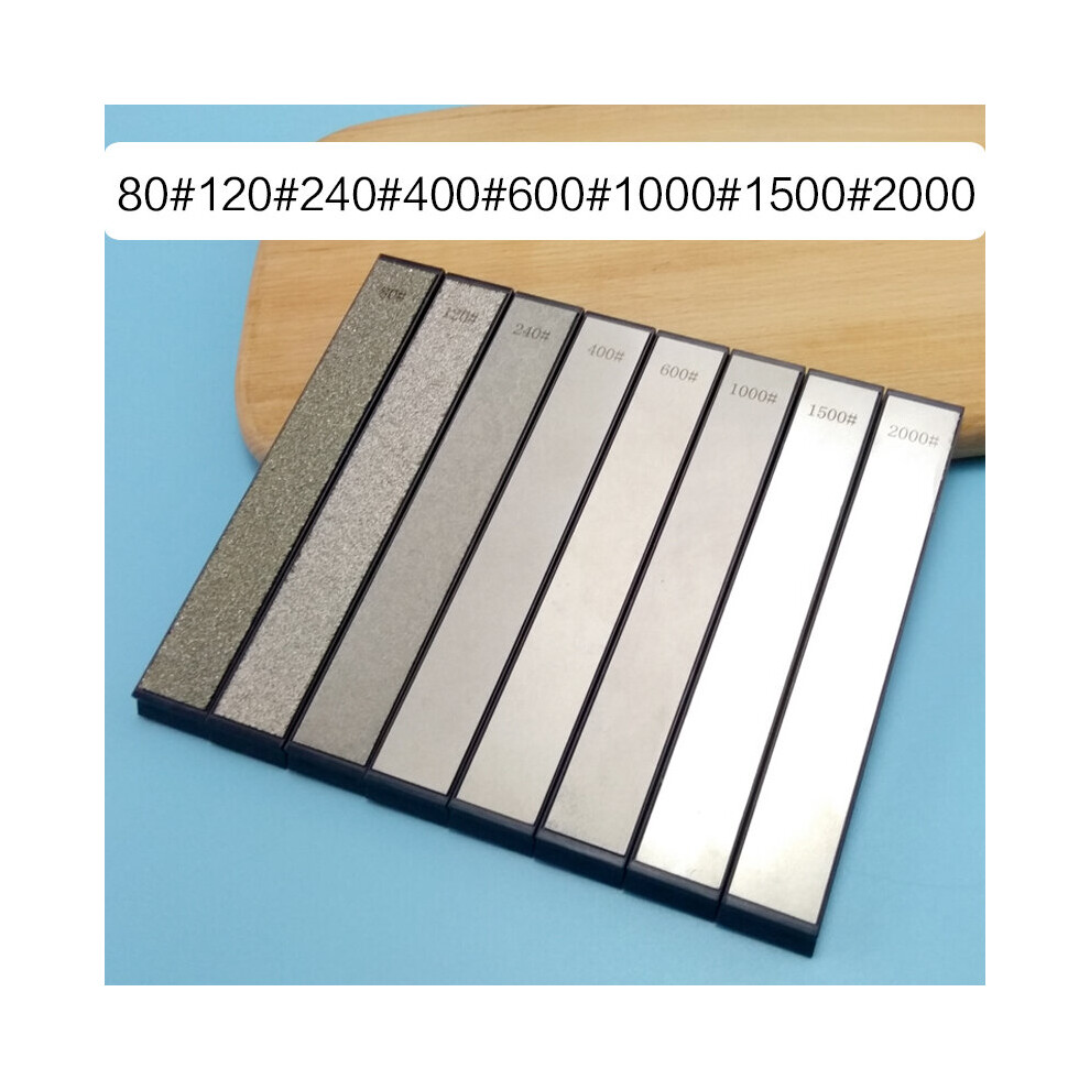 (A-8 Stones) 13Pcs Diamond Sharpening Stone 80~3000 Grit Knife Sharpener Grinding Pro Bladetool Kitchen Scissors Fast Apex Edge Whetstone Set 4853843657087