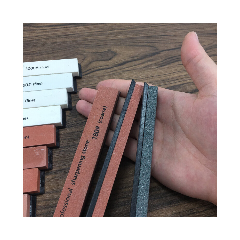 (A-Whetstone 1200 Grit As Shown) New White Alundum Thicker 60-3000# Professional Sharpening Stone Whetstone Knife Sharpener Stone Knife Kitchen Tools 4853843661800