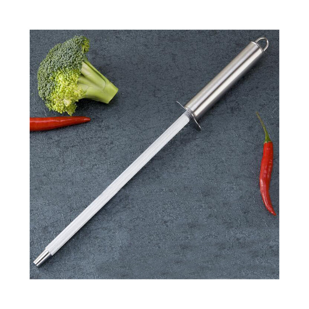 (a-30x4cm S) Carbon Steel Professional Knife Sharpener Rod Kitchen Home Hunting Master Chef Hunter Gourmet Blade Sharpening Rod