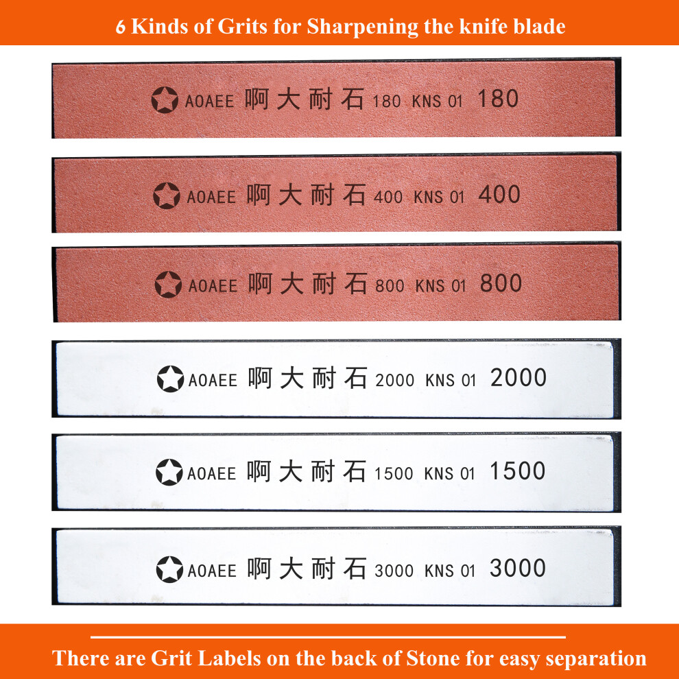 (A-18040080015002000300) Valued Pack Knife Sharpener Sharpening Stone Bar Set For Apex / Ruixin Pro / Tsprof/ Hapstone/ Sy Tools 4853843745067