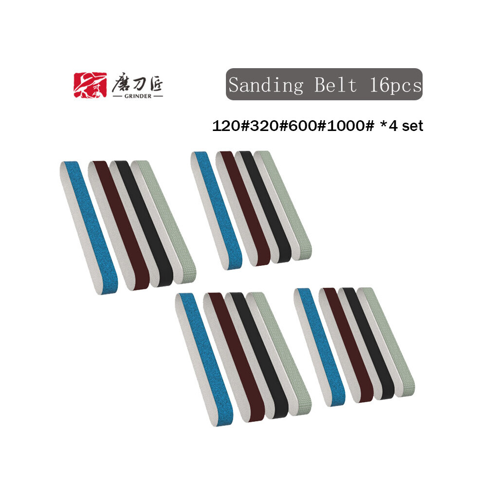 (A-Sanding Belt 16 Sets Tg2002 Sanding Belt) Grinder Taidea Grit 120/320/600/1000# Sanding Belt Knife Sharpener Sharpening Stone Set Professional Grin 4853843630691