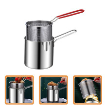 (a-13X12X12CM) Basket Fryer Pot Fry Deep Frying Stainless Pan Chips Steel Strainer French Onion Japanese Turkey Pasta Mini Mesh Wire Ring
