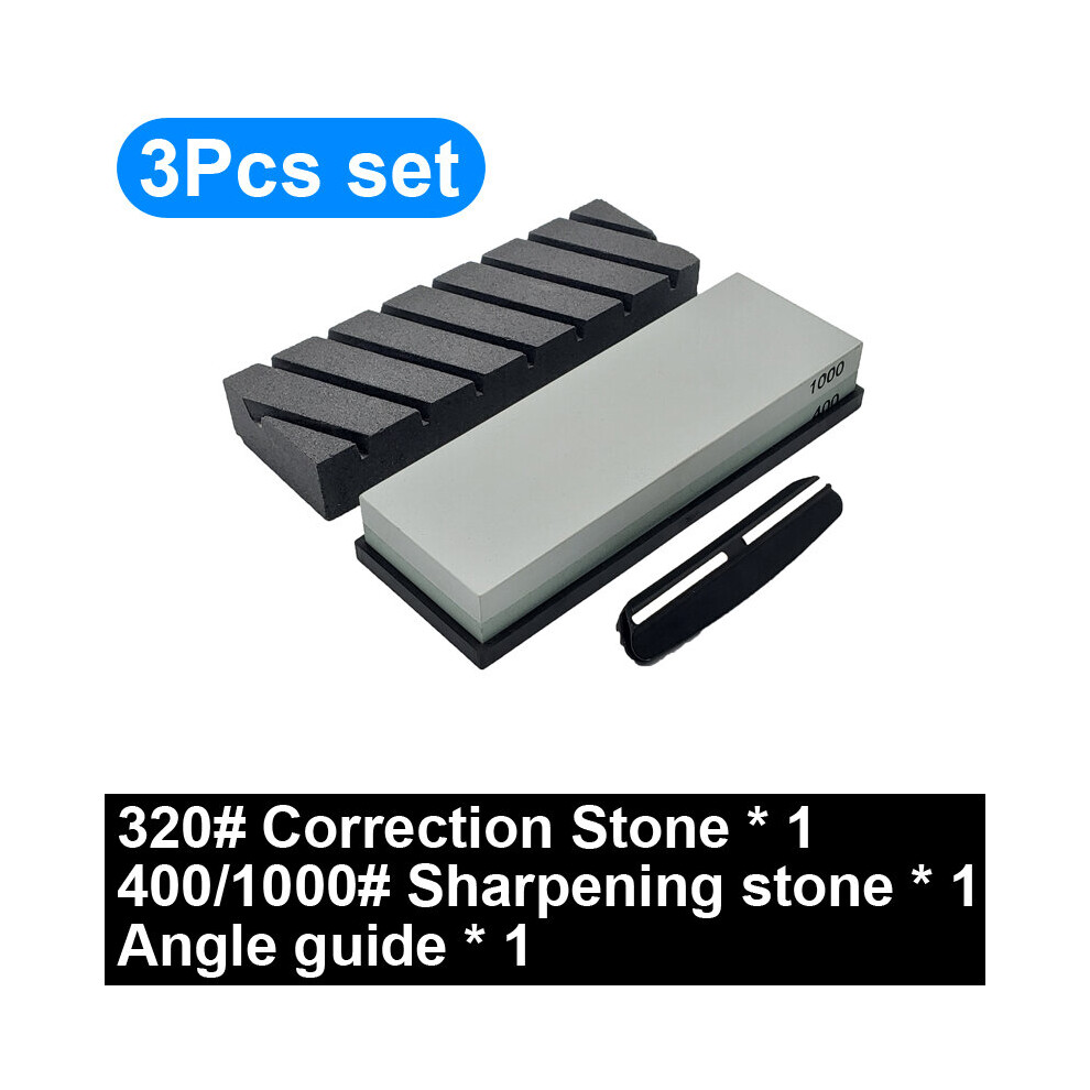 (A-3Pcs Set C Sharpening) Sharpening Stone Knife Sharpener Grit 240-8000|# Correction Whetstone Angle Guide Sharpeners Stone Grinding Knife Bamboo Bas 4853843659630