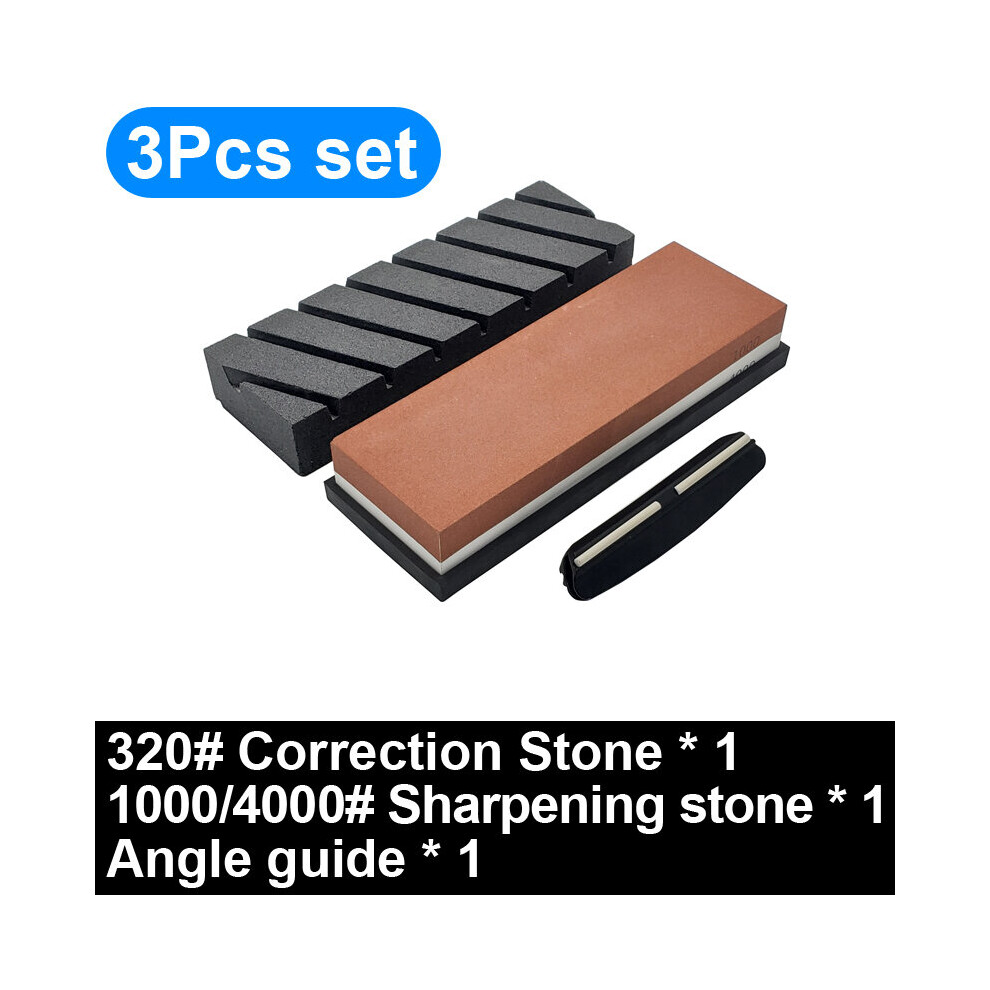 (A-4Pcs Set A Sharpening) Sharpening Stone Knife Sharpener Grit 240-8000|# Correction Whetstone Angle Guide Sharpeners Stone Grinding Knife Bamboo Bas 4853843659685